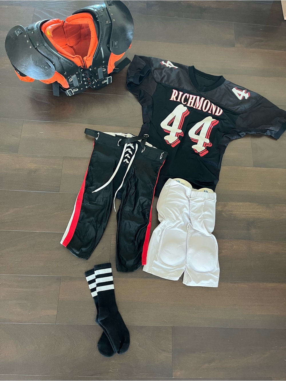 UNIQUE Mens Football Uniform HALLOWEEN COSTUME (Full Uniform with all padding)